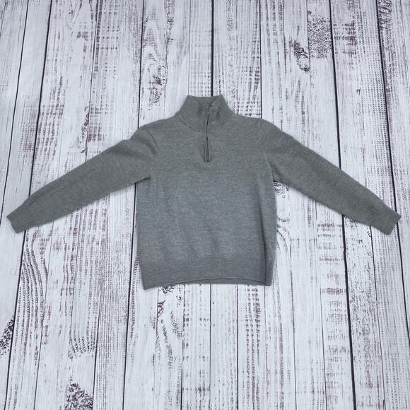 Christian Lacroix Other - Christian Lacroix Girls Merino 1/4-Zip Mock Neck Sweater Gray S